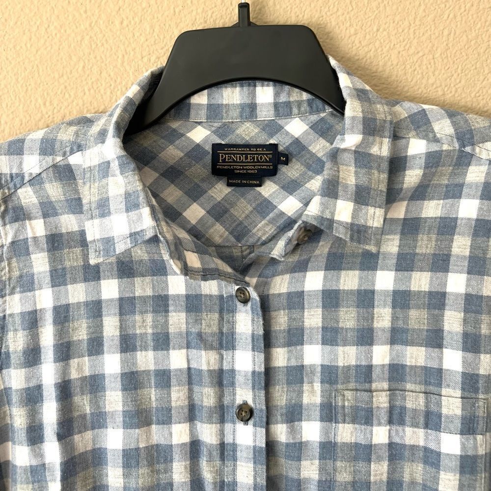 Pendleton Plaid Button Down Top - Picture 3 of 7